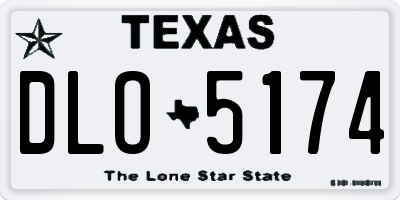TX license plate DLO5174