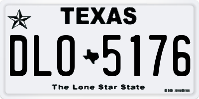 TX license plate DLO5176