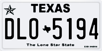 TX license plate DLO5194