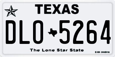 TX license plate DLO5264