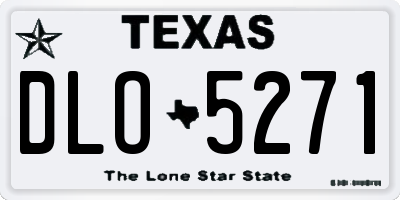 TX license plate DLO5271