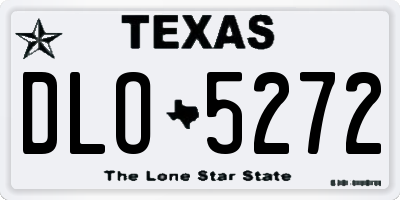 TX license plate DLO5272