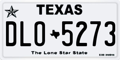 TX license plate DLO5273