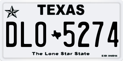 TX license plate DLO5274