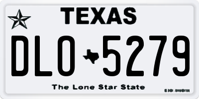 TX license plate DLO5279