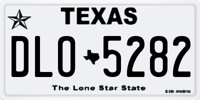 TX license plate DLO5282