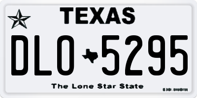 TX license plate DLO5295