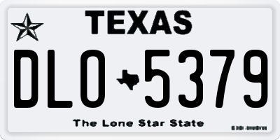 TX license plate DLO5379