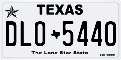 TX license plate DLO5440