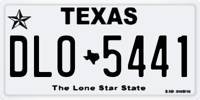 TX license plate DLO5441