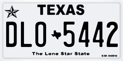 TX license plate DLO5442