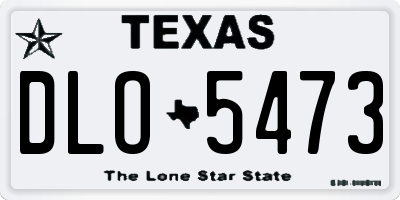 TX license plate DLO5473