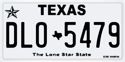 TX license plate DLO5479