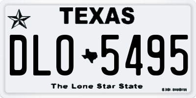 TX license plate DLO5495