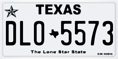 TX license plate DLO5573