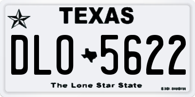 TX license plate DLO5622