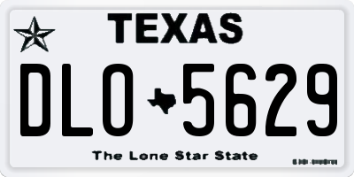 TX license plate DLO5629