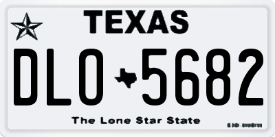 TX license plate DLO5682