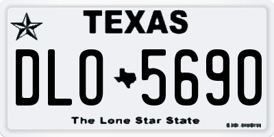 TX license plate DLO5690