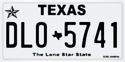 TX license plate DLO5741