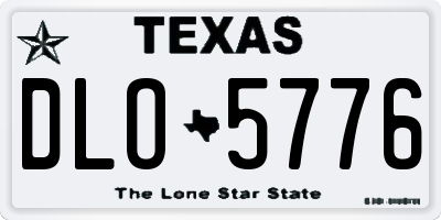 TX license plate DLO5776