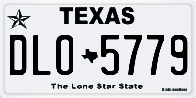 TX license plate DLO5779