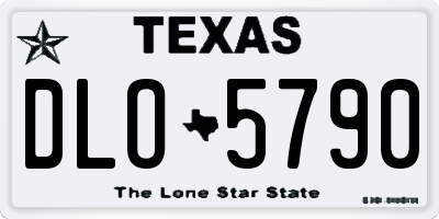 TX license plate DLO5790