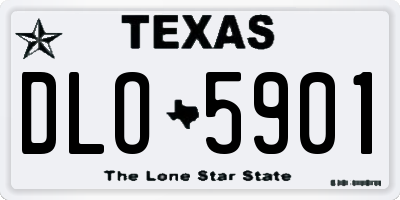 TX license plate DLO5901
