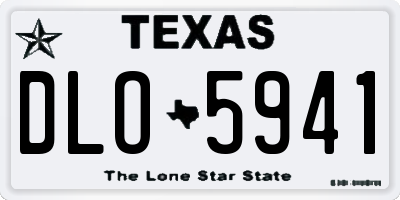 TX license plate DLO5941