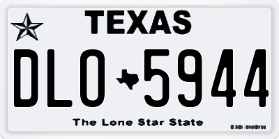 TX license plate DLO5944