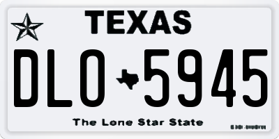 TX license plate DLO5945