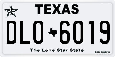TX license plate DLO6019