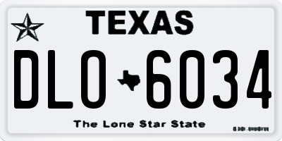 TX license plate DLO6034