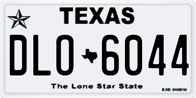 TX license plate DLO6044