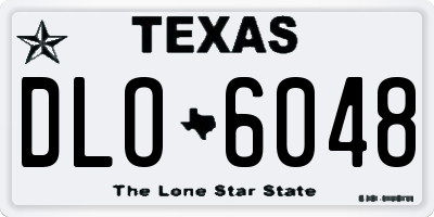 TX license plate DLO6048