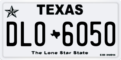 TX license plate DLO6050
