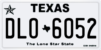 TX license plate DLO6052