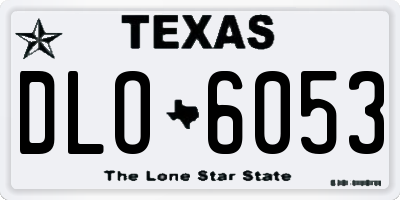 TX license plate DLO6053