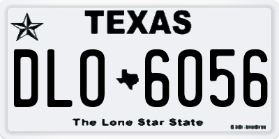 TX license plate DLO6056