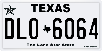 TX license plate DLO6064