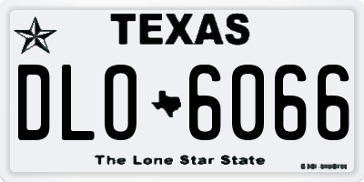 TX license plate DLO6066
