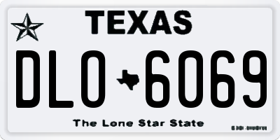 TX license plate DLO6069