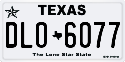 TX license plate DLO6077