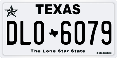 TX license plate DLO6079