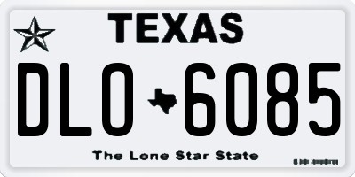 TX license plate DLO6085