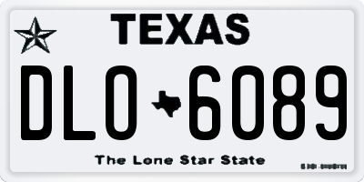 TX license plate DLO6089