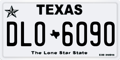 TX license plate DLO6090