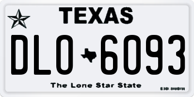 TX license plate DLO6093