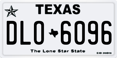 TX license plate DLO6096