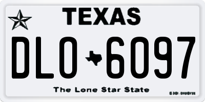 TX license plate DLO6097
